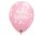 Balerina Pastel Pink léggömb, lufi 6 db-os 11 inch (28 cm)