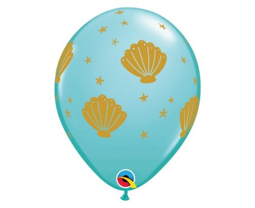 Kagyló Sea léggömb, lufi 6 db-os 11 inch (28 cm)