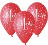Szerelem With Love léggömb, lufi 5 db-os 12 inch (30 cm)