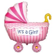 Baby Girl Stroller, Babakocsi fólia lufi 61 cm (WP) 
