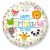 Állatos Happy Birthday Animals fólia lufi 46 cm (WP)