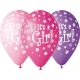 It's a Girl Pink léggömb, lufi 5 db-os 12 inch (30 cm)