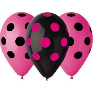   Hen Night Dots, Pöttyös léggömb, lufi 5 db-os 12 inch (30 cm)