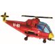 Helikopter Red fólia lufi 96 cm