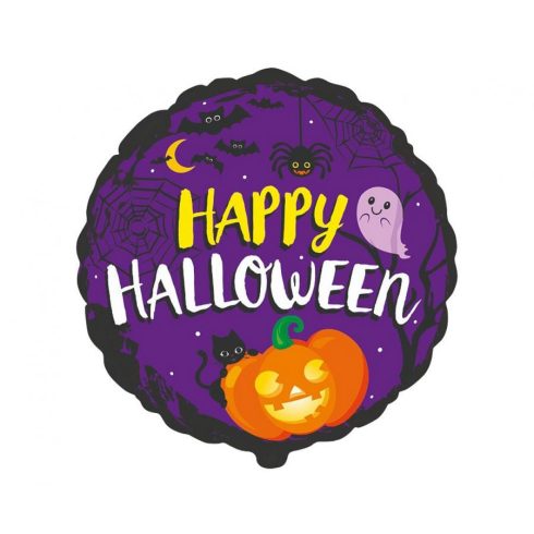 Happy Halloween Purple fólia lufi 48 cm (WP)