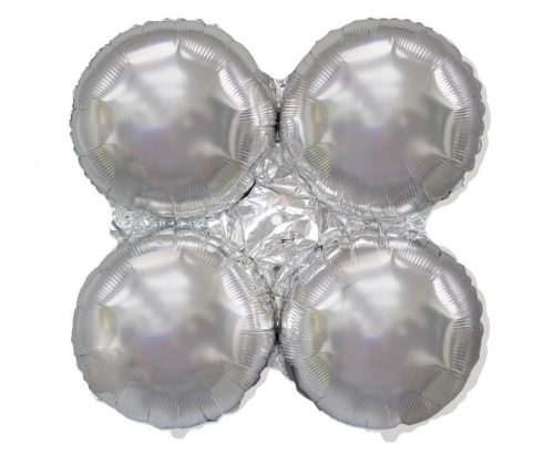 Ezüst Silver léggömb tartó 90 cm (WP)