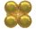 Arany Gold léggömb tartó 90 cm (WP)