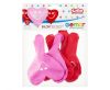 Szív Smiling Hearts léggömb, lufi 5 db-os 10 inch (25 cm)