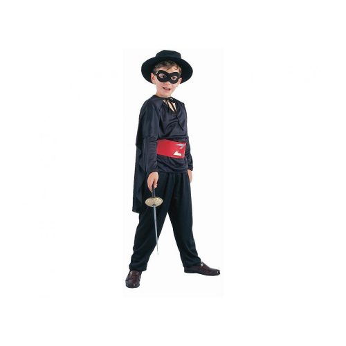 Álarcos kardforgató Black jelmez 110/120 cm