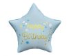 Happy Birthday Matt Blue csillag fólia lufi 44 cm