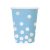 Pöttyös Silver Dots Blue papír pohár 6 db-os 270 ml