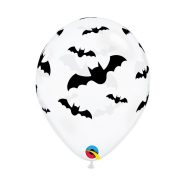   Halloween Denevér Bat léggömb, lufi 6 db-os 11 inch (28 cm)