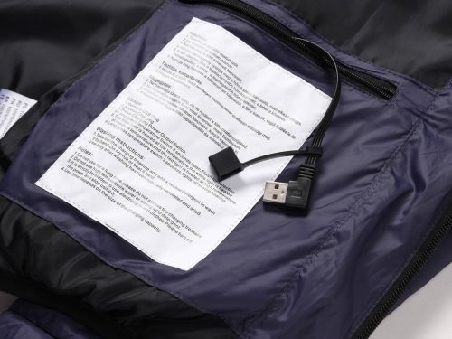 Fűthető kabát 6XL méret Sötétkék