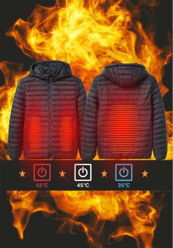 Fűthető kabát 4XL méret sötétkék