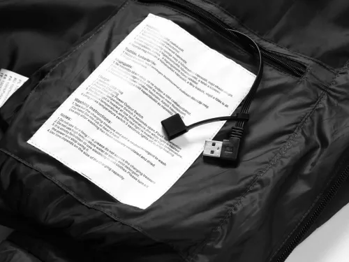 Fűthető kabát M méret Fekete