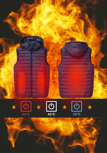 Fűthető mellény 3XL fekete