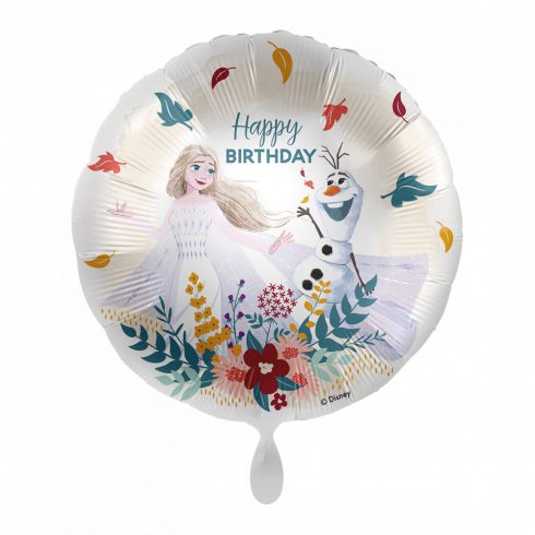 Disney Jégvarázs Elsa. Olaf Happy Birthday fólia lufi 43 cm