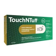   TouchNTuff® 69-210 eldobható Latex kesztyű S-M- L-méret 100 db-os.