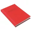 Tanári határidőnapló A5, műbőr 150mmx210mm, fehér lapokkal piros 2026/2027 Realsystem