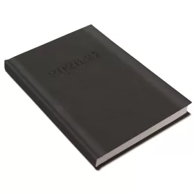   Tanári határidőnapló A5, műbőr 150mmx210mm, fehér lapokkal fekete 2026/2027 Realsystem