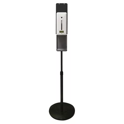 Adagoló állomás kézfertőtlenítőhöz, szenzoros, testhőmérséklet mérővel