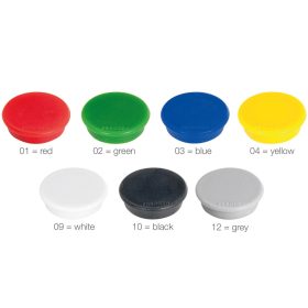 Mágnes 24mm, 10 db/csomag,  HM20 99 Franken vegyes színek