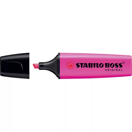 Szövegkiemelő 2-5mm, vágott hegyű, STABILO Boss original 70/56 pink