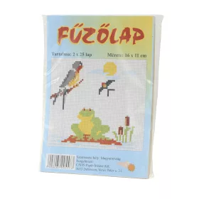  Fűzőlap, 11x16cm, 50lap, sárga,barna,piros,kék,zöld színekben.