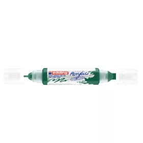   Akril marker 2-3mm, és 5-10mm, 3D kétvégű Edding 5400 moha zöld