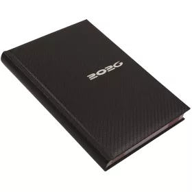   Határidőnapló Carbon A/5, napi fehér lapokkal kék Realsystem 2026.