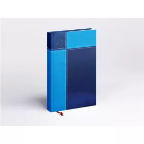   Határidőnapló Prémium M B/5, heti krémszínű lapokkal kék Realsystem 2026.