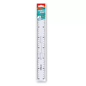 Vonalzó 30 cm, kétoldalt skálázott, fogantyús Keyroad