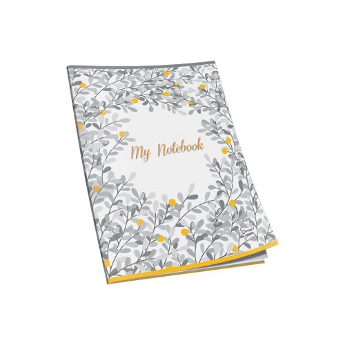 Füzet A4, 40lap, kockás 80g. papír, glitteres Connect