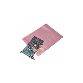   Simítózáras tasak 254x305mm, antisztatikus 100 db/csomag, rózsaszín