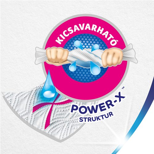 Háztartási papírtörlő kéztörlő 2 rétegű 4 tekercs/csomag Wish&Weg Original Zewa fehér