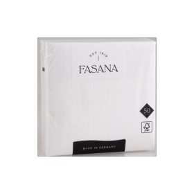   Szalvéta 3 rétegű 1/4 hajtás lapméret: 33 x 33 cm 50 db/csomag Fasana Lunch fehér