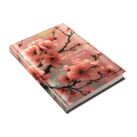   Tanítói zsebkönyv A5, műbőr 145mmx205mm, fehér lapokkal cseresznyevirág 2026/2027 Realsystem