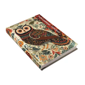   Tanítói zsebkönyv A5, műbőr 145mmx205mm, fehér lapokkal bagoly 2026/2027 Realsystem