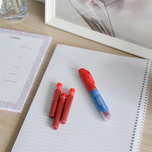 Utántöltő patron cserélhető betétes táblamarkerhez Bluering piros