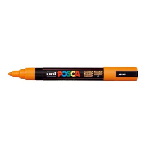 Dekormarker 1,8-2,5mm, Uni Posca PC-5M ragyogó sárga