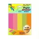 Jelölőcímke 15x50mm, 5x100lap papír, neon színek Antilop