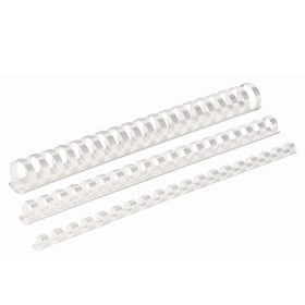   Spirál műanyag, 10mm, 41-55lap, 100 db/doboz, Fellowes® fehér