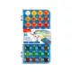 Vízfesték készlet, 36 db-os, 23 mm festékgombokkal, ecsettel, Keyroad