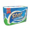 Toalettpapír 3 rétegű kistekercses 100% cellulóz 90 lap/tekercs 24 tekercs/csomag Star Trio fehér