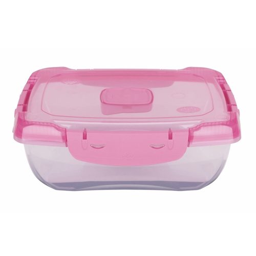 Ételtároló doboz 1 literes csatos és szelepes mikrós-fagyasztós_lányos színek