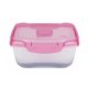 Ételtároló doboz 1,4 literes csatos és szelepes mikrós-fagyasztós_lányos színek