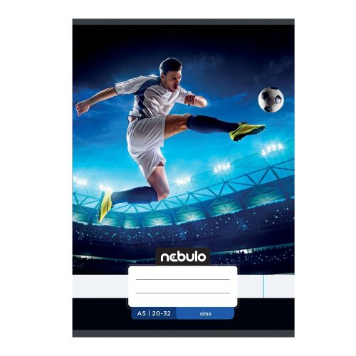 Füzet, A5, sima, 20-32, Vagány minták, 16 db/csomag Nebulo