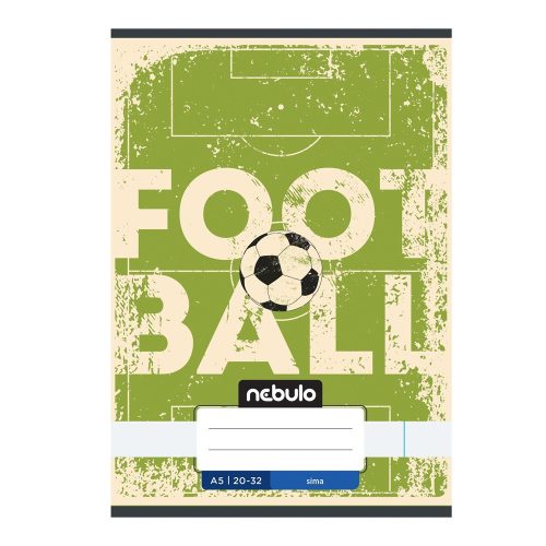 Füzet, A5, sima, 20-32, Vagány minták, 16 db/csomag Nebulo