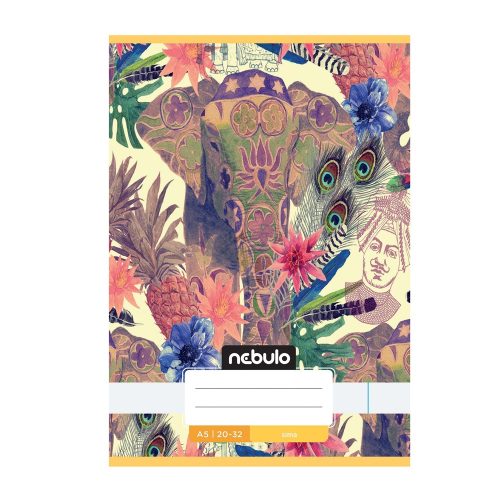 Füzet, A5, sima, 20-32, Cuki minták, 16 db/csomag Nebulo