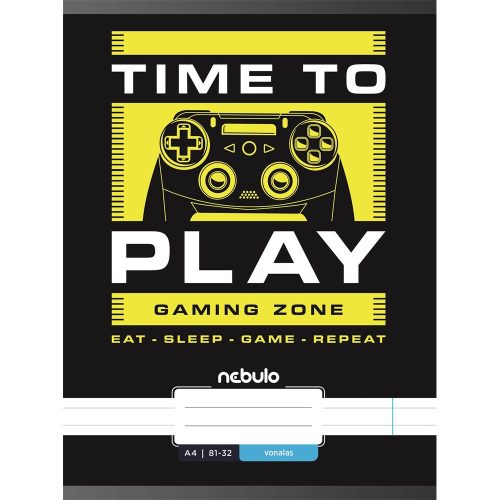 Füzet, A4, vonalas, 81-32, Xtreme minták, 12 db/csomag Nebulo